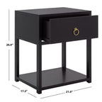 Table de chevet Sadie 1 tiroir 1 étagère - NST9201 - Safavieh