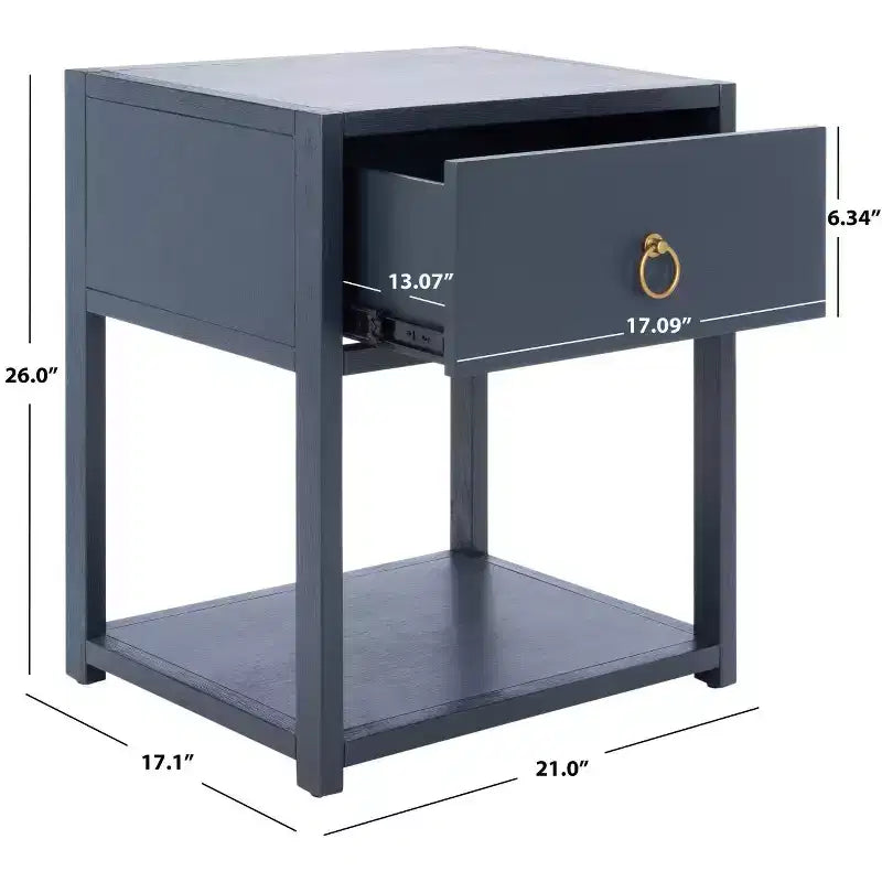 Table de chevet Sadie 1 tiroir 1 étagère - NST9201 - Safavieh