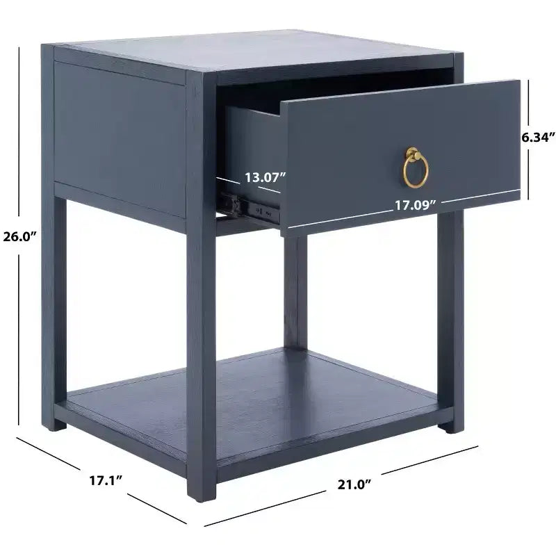 Table de chevet Sadie 1 tiroir 1 étagère - NST9201 - Safavieh