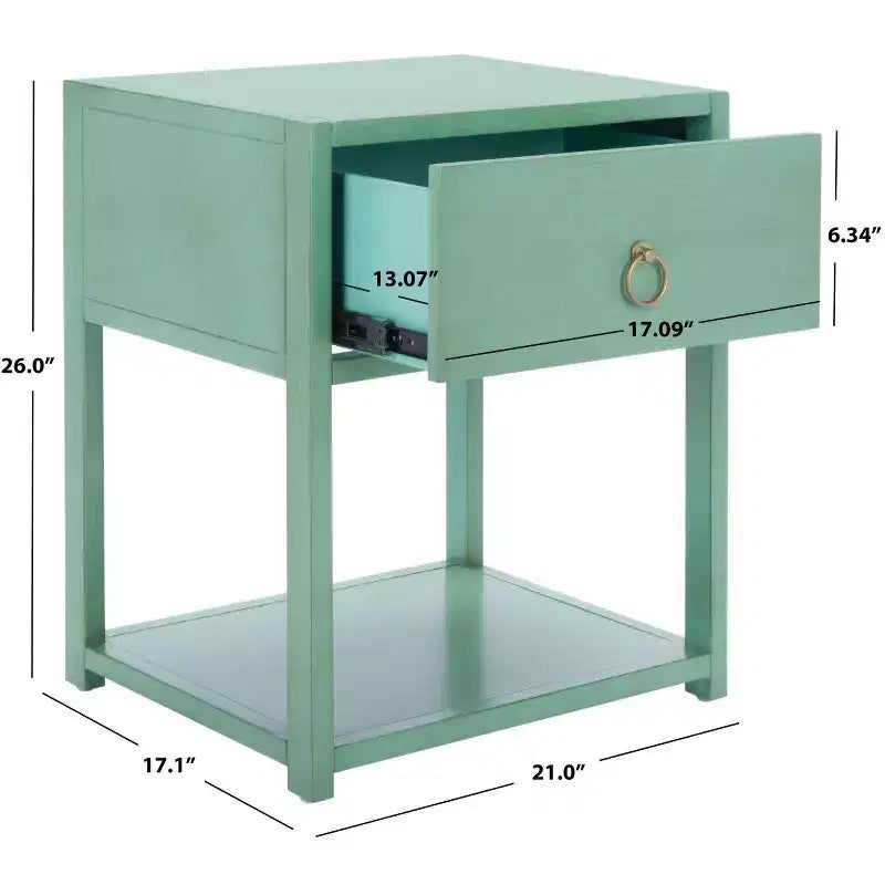 Table de chevet Sadie 1 tiroir 1 étagère - NST9201 - Safavieh