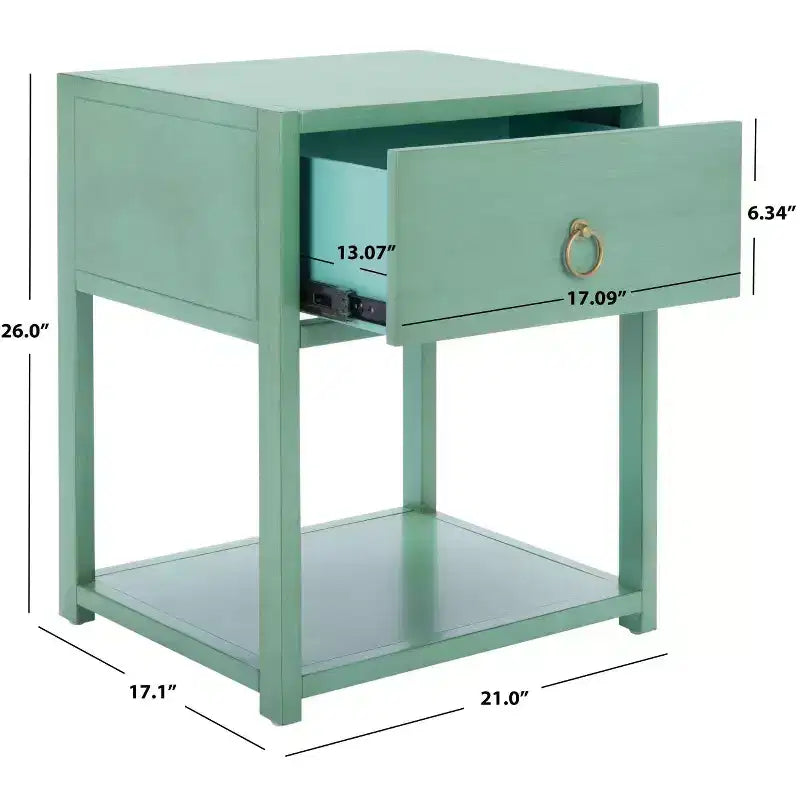 Table de chevet Sadie 1 tiroir 1 étagère - NST9201 - Safavieh