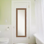 Miroir de porte pleine longueur Amanti Art Alta à cadre non biseauté