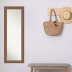 Miroir de porte pleine longueur Amanti Art Alta à cadre non biseauté