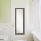 Miroir de porte pleine longueur Amanti Art Alta à cadre non biseauté