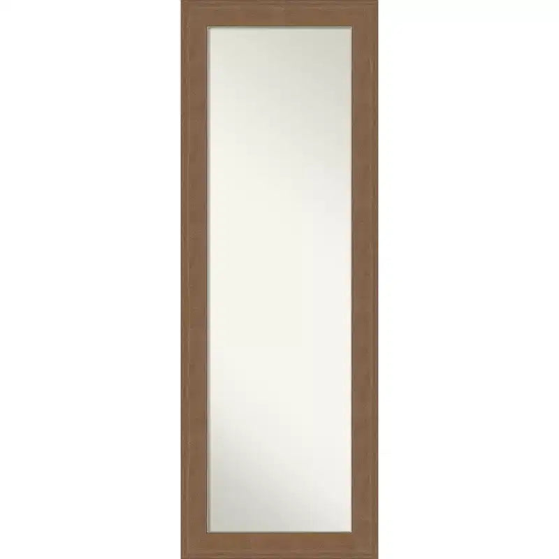 Miroir de porte pleine longueur Amanti Art Alta à cadre non biseauté