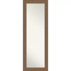 Miroir de porte pleine longueur Amanti Art Alta à cadre non biseauté