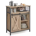 VASAGLE Buffet de cuisine, meuble de rangement avec compartiment ouvert