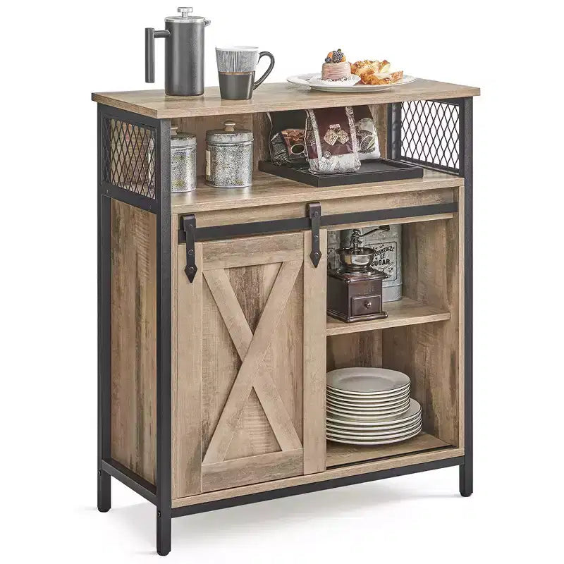 VASAGLE Buffet de cuisine, meuble de rangement avec compartiment ouvert
