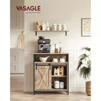 VASAGLE Buffet de cuisine, meuble de rangement avec compartiment ouvert
