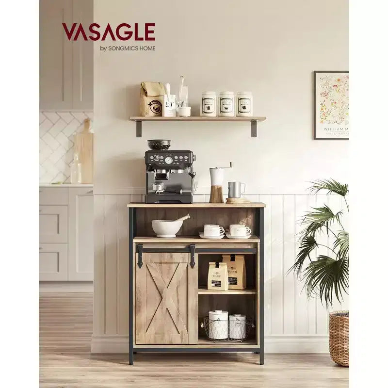 VASAGLE Buffet de cuisine, meuble de rangement avec compartiment ouvert
