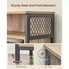 VASAGLE Buffet de cuisine, meuble de rangement avec compartiment ouvert