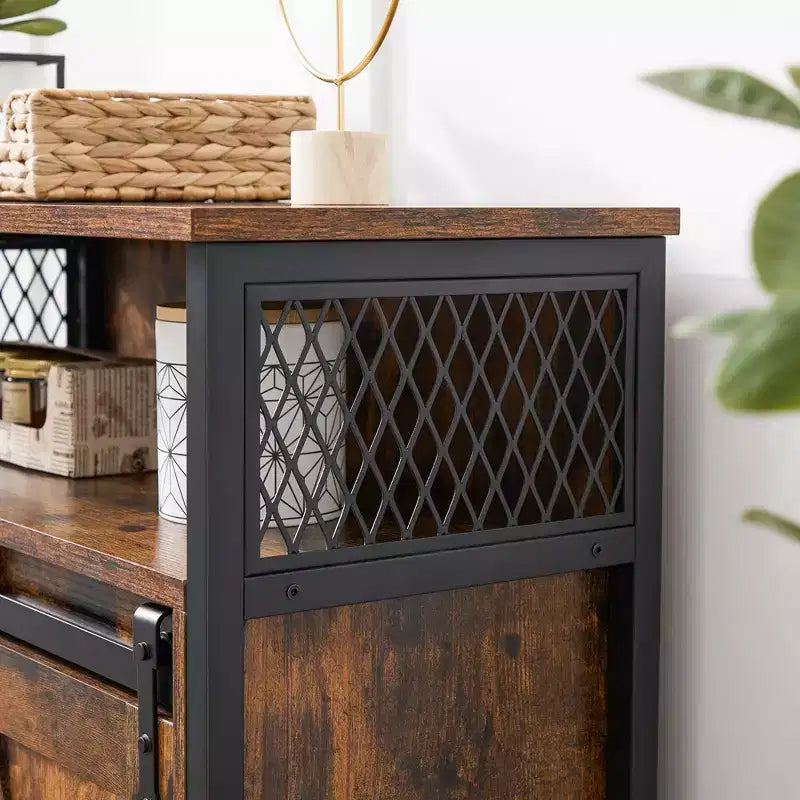 VASAGLE Buffet de cuisine, meuble de rangement avec compartiment ouvert