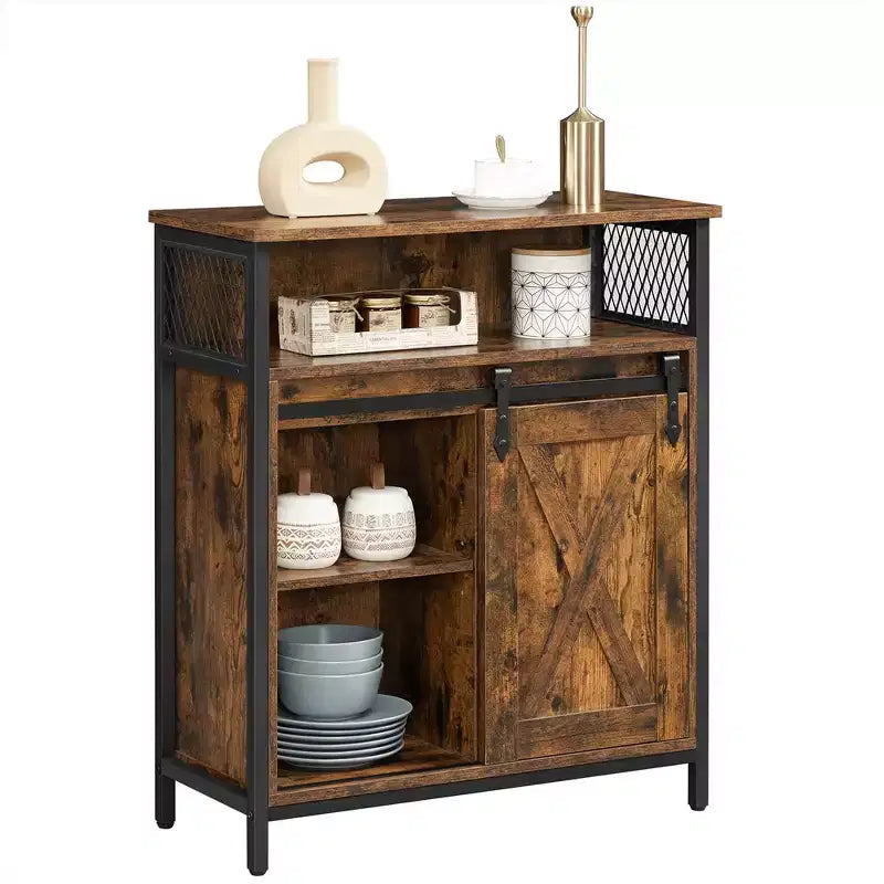 VASAGLE Buffet de cuisine, meuble de rangement avec compartiment ouvert