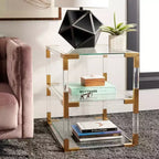 Table d'appoint en acrylique Louisa - SFV2506 - Safavieh Couture