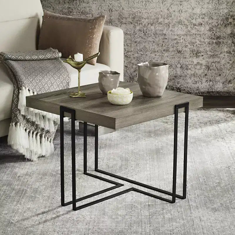 Table d'appoint Pitt - FOX4241A - Beige - Safavieh Couture