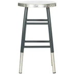 Tabouret de bar trempé argenté Kenzie - FOX3211 - Safavieh Couture