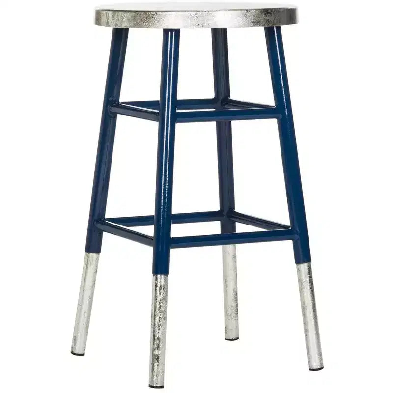 Tabouret de bar trempé argenté Kenzie - FOX3211 - Safavieh Couture