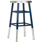 Tabouret de bar trempé argenté Kenzie - FOX3211 - Safavieh Couture