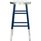 Tabouret de bar trempé argenté Kenzie - FOX3211 - Safavieh Couture