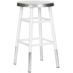 Tabouret de bar trempé argenté Kenzie - FOX3211 - Safavieh Couture