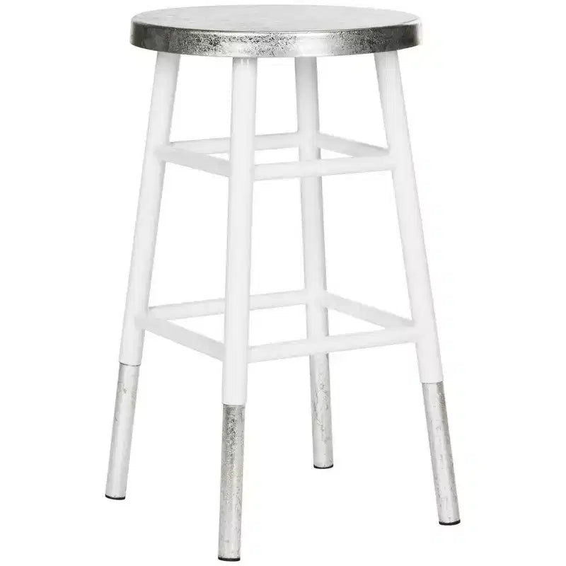 Tabouret de bar trempé argenté Kenzie - FOX3211 - Safavieh Couture