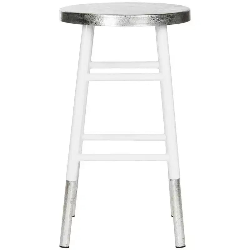 Tabouret de bar trempé argenté Kenzie - FOX3211 - Safavieh Couture