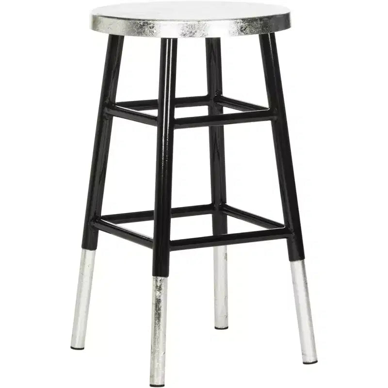 Tabouret de bar trempé argenté Kenzie - FOX3211 - Safavieh Couture