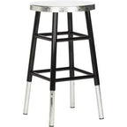 Tabouret de bar trempé argenté Kenzie - FOX3211 - Safavieh Couture