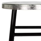Tabouret de bar trempé argenté Kenzie - FOX3211 - Safavieh Couture