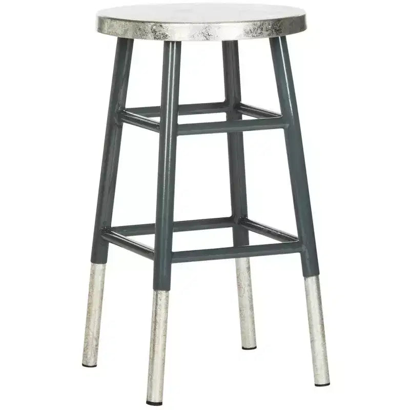 Tabouret de bar trempé argenté Kenzie - FOX3211 - Safavieh Couture