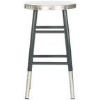 Tabouret de bar trempé argenté Kenzie - FOX3211 - Safavieh Couture