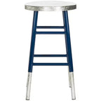 Tabouret de bar trempé argenté Kenzie - FOX3211 - Safavieh Couture