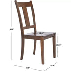 Sergio Dining Chair (Lot de 2) - DCH9215 - Café rustique - Safavieh
