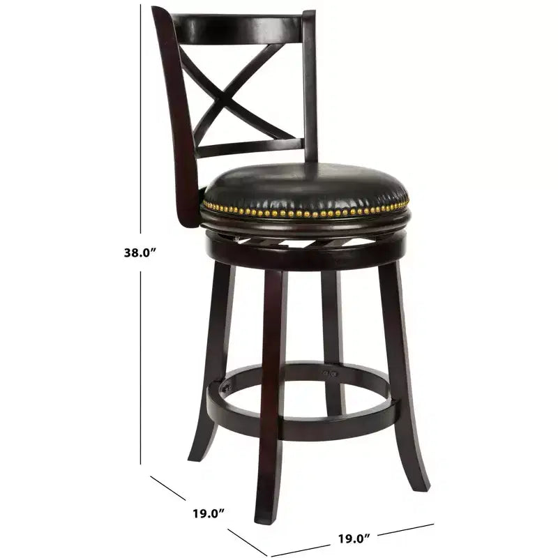 Tabouret de comptoir Butler - FOX7003 - Cappuccino/Noir - Safavieh Couture
