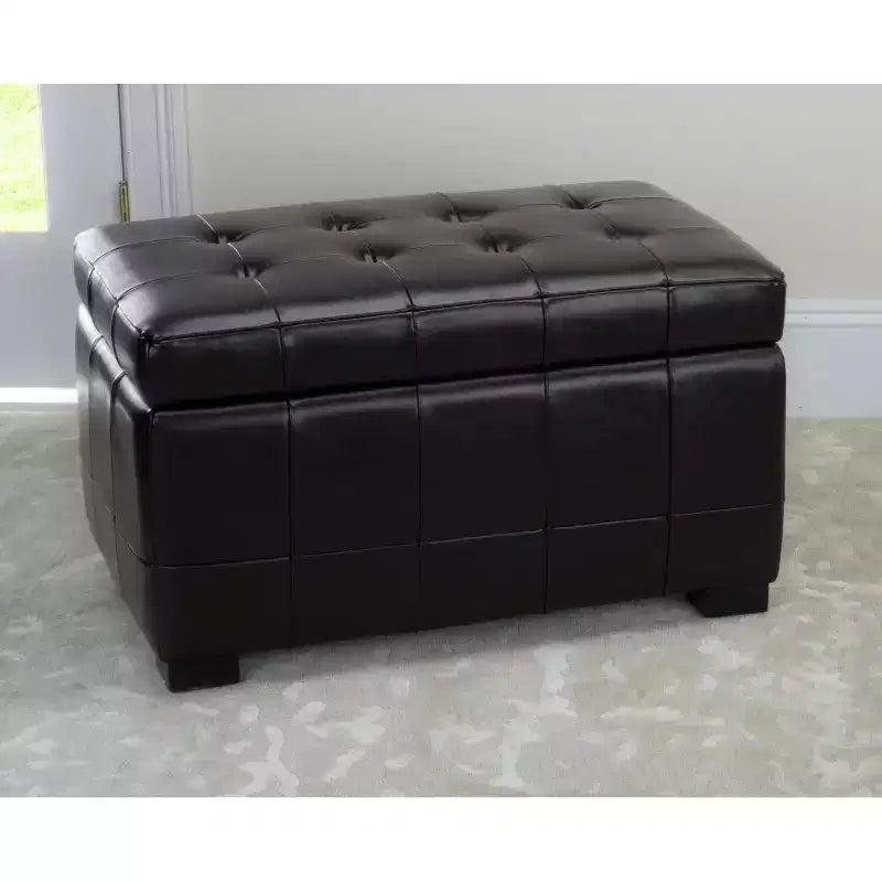 Pouf de rangement compact Manhattan - HUD4201 - Safavieh Couture