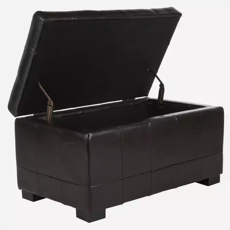 Pouf de rangement compact Manhattan - HUD4201 - Safavieh Couture