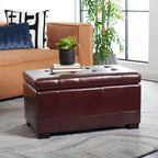 Pouf de rangement compact Manhattan - HUD4201 - Safavieh Couture