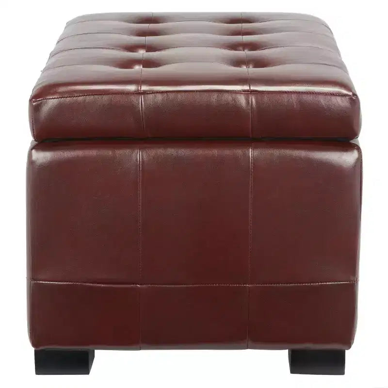 Pouf de rangement compact Manhattan - HUD4201 - Safavieh Couture