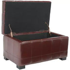 Pouf de rangement compact Manhattan - HUD4201 - Safavieh Couture