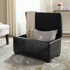Pouf de rangement compact Manhattan - HUD4201 - Safavieh Couture