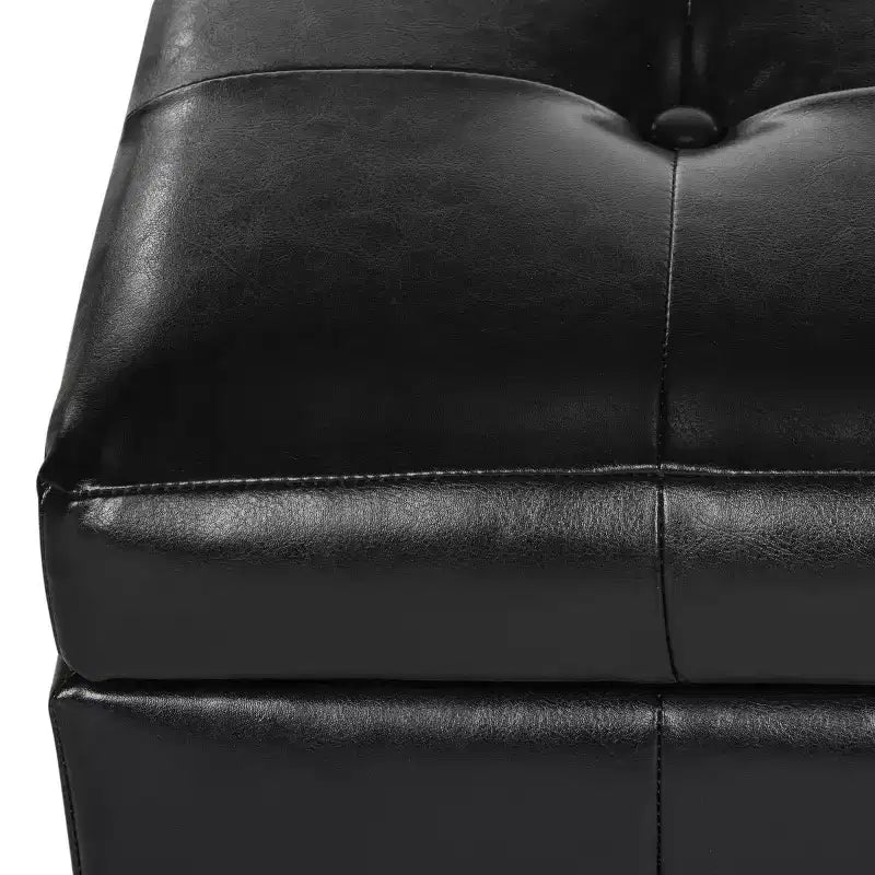 Pouf de rangement compact Manhattan - HUD4201 - Safavieh Couture