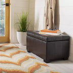 Pouf de rangement compact Manhattan - HUD4201 - Safavieh Couture