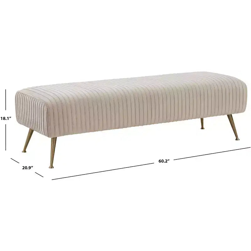 Banc rembourré Salome - KNT7041 - Safavieh Couture