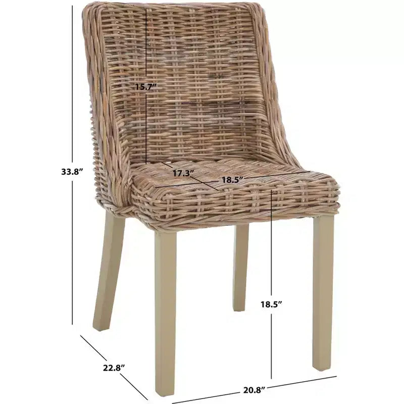 Chaise de salle à manger Caprice (Lot de 2) - SEA7005 - Gris - Safavieh