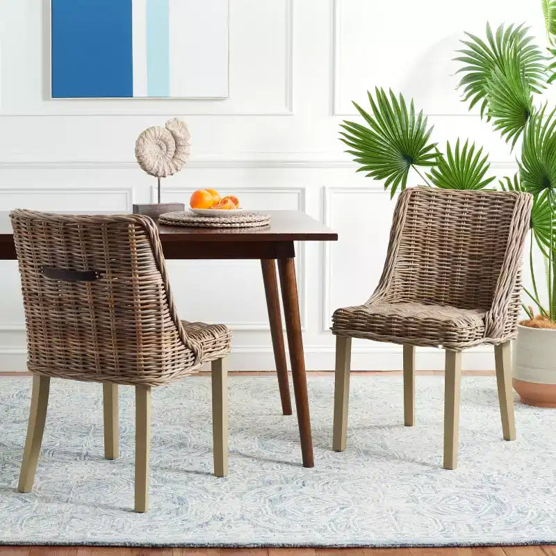 Chaise de salle à manger Caprice (Lot de 2) - SEA7005 - Gris - Safavieh