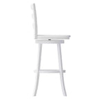 Tabouret de comptoir classique Emma et Oliver Ladderback avec siège en bois