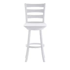 Tabouret de comptoir classique Emma et Oliver Ladderback avec siège en bois