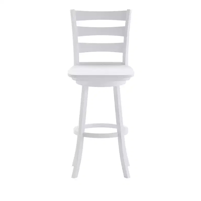 Tabouret de comptoir classique Emma et Oliver Ladderback avec siège en bois