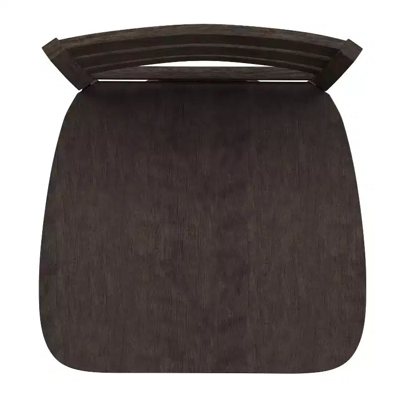 Tabouret de comptoir classique Emma et Oliver Ladderback avec siège en bois