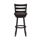 Tabouret de comptoir classique Emma et Oliver Ladderback avec siège en bois